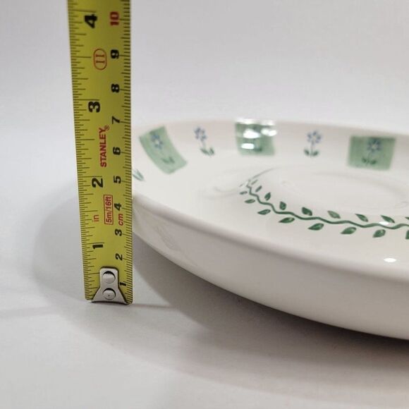 PFALTZGRAFF CLOVERHILL  Chip & Dip Server White Grn 11" USA - Picture 8 of 10
